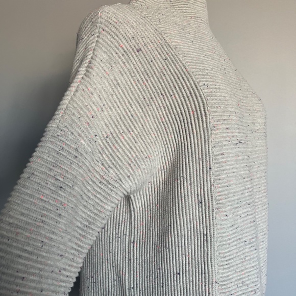 French Connection Mozart Mock‎ Neck Light Grey Cotton Confetti Jumper Sweater XS - Picture 9 of 11